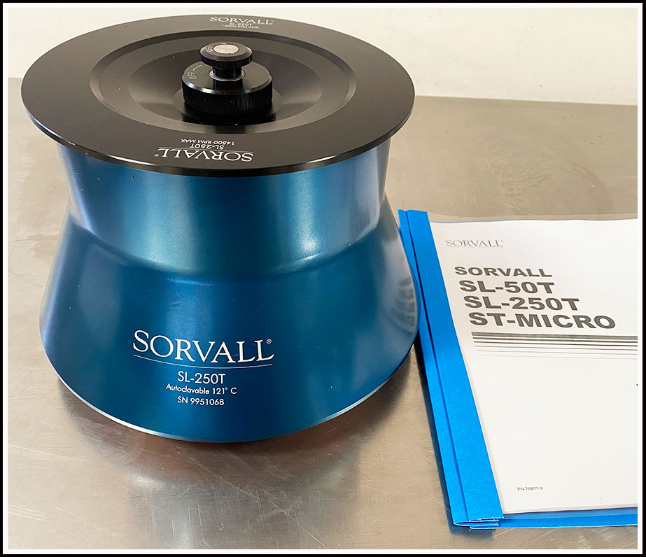 Sorvall Rotor SL-250T Fixed Angle Rotor w WARRANTY