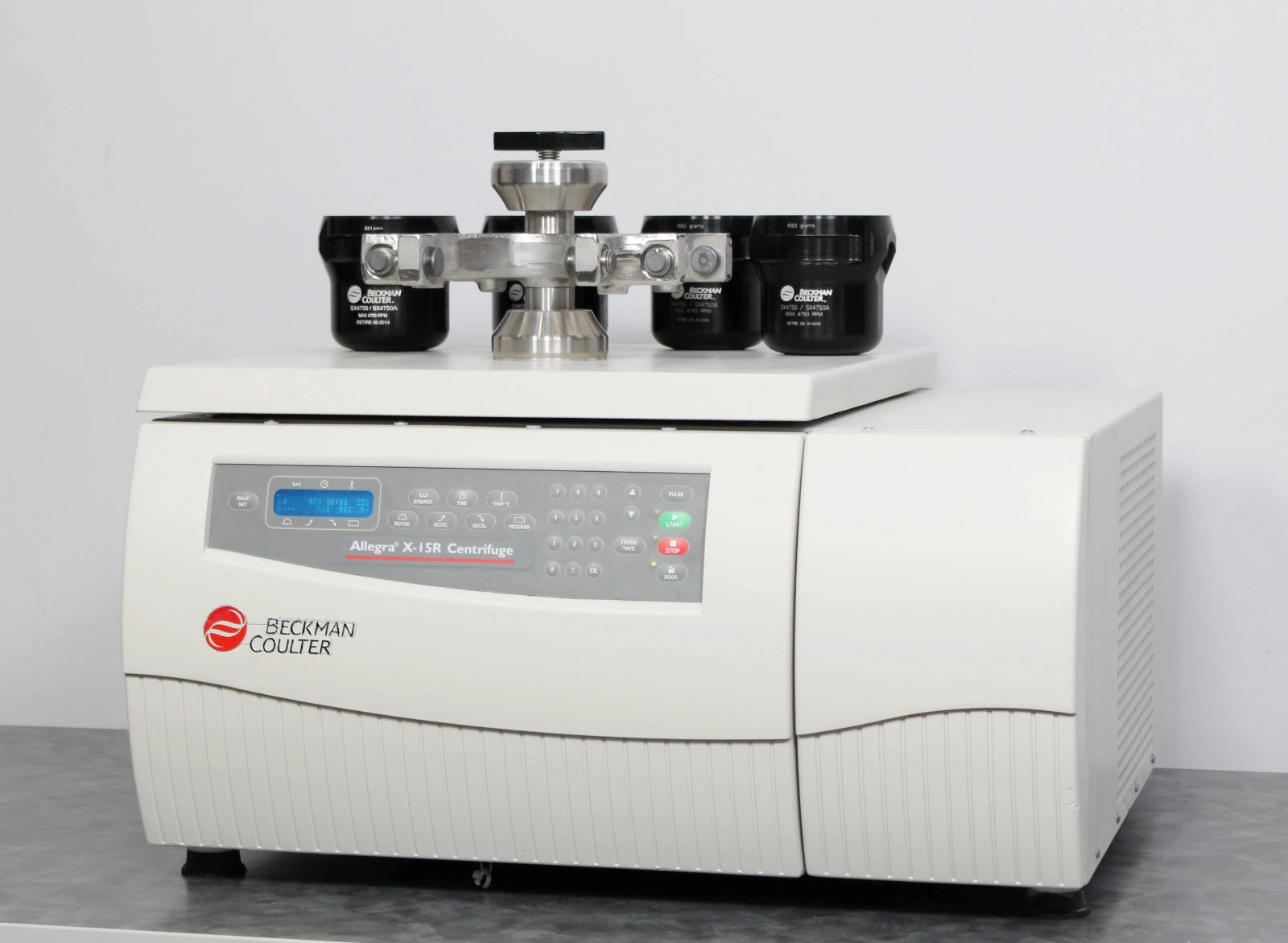 Beckman Coulter Allegra X-15R Refrigerated Benchtop Centrifuge &amp; SX4750A Rotor