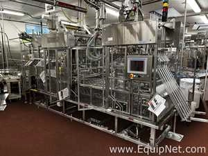 Modern Packaging Inc Automatic 1x6 Inline Cup Filler, Sealer And Capper System