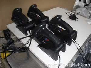 Lot of 4 Newland Barcode Scanners with Charging Docks