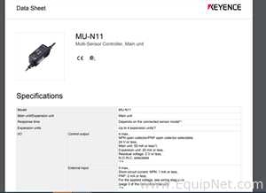 Multifunction Laser Sensor MU-N11
