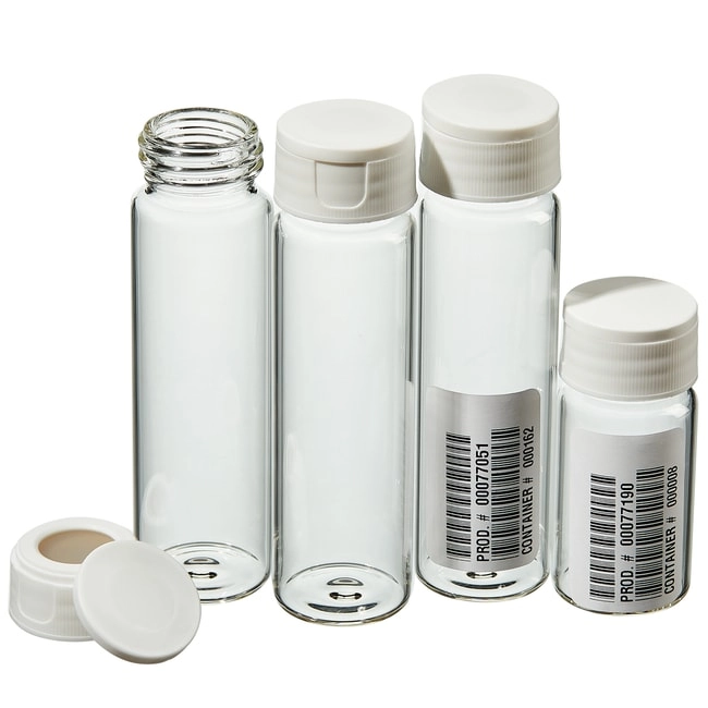 I-Chem Clear Clean Snap Vials with 0.125in. Septa