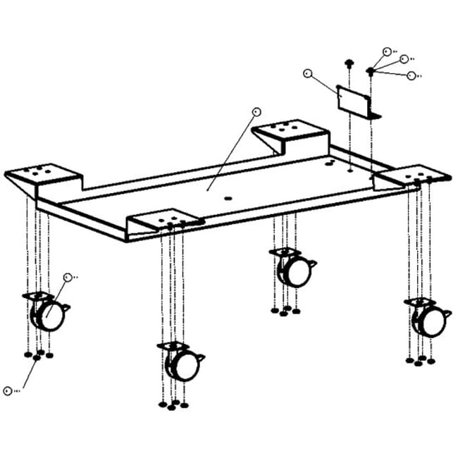 Trolley for VersaCool Refrigerated Circulating Bath