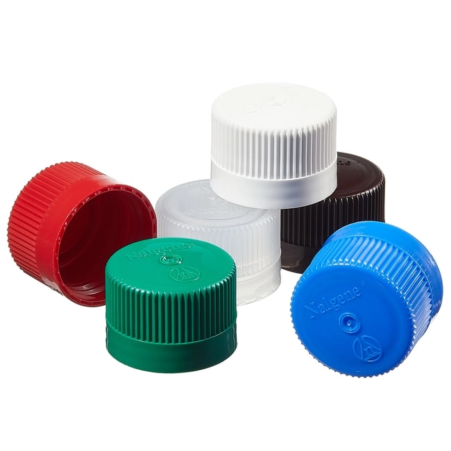 Nalgene Colored Polypropylene Closures with 38-430 Finish