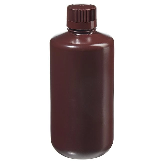Nalgene Narrow-Mouth Opaque Amber HDPE Packaging Bottles with Closure: Bulk Pack