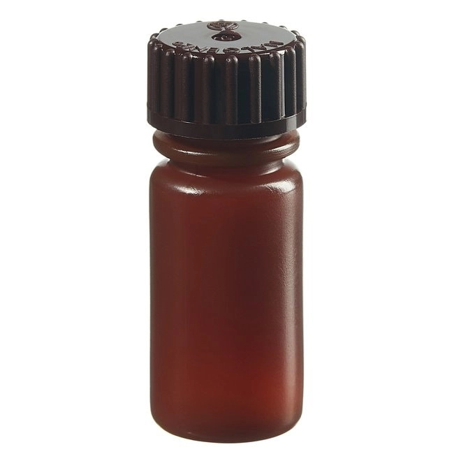 Nalgene Translucent Amber HDPE Diagnostic Bottles with Closure: Bulk Pack