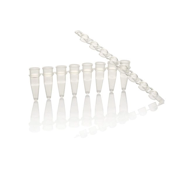 PCR Tubes and Caps, RNase-free, 0.2 mL (8-strip format)