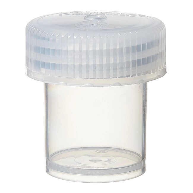 Nalgene Wide-Mouth Straight-Sided PPCO Jars with Closure, 15mL, Capacity: 0.5 oz. (15mL); With polypropylene caps