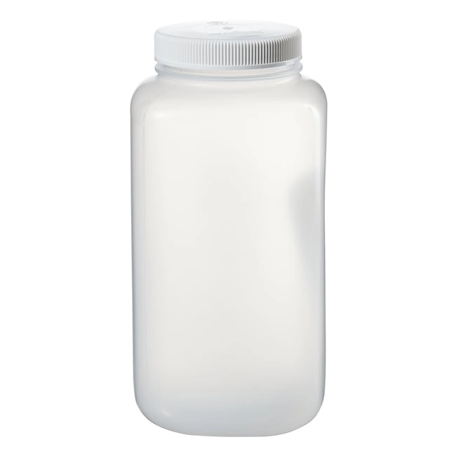 Nalgene Square Wide-Mouth Large PPCO Bottle with Closure: Autoclavable