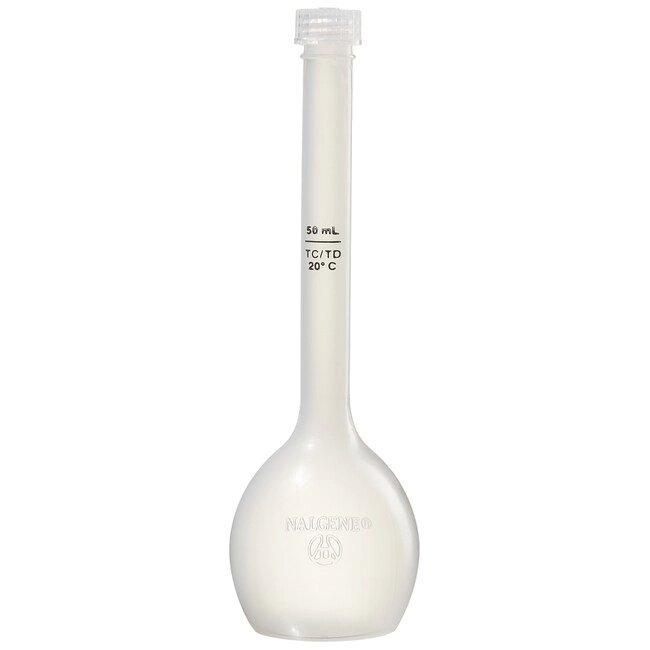 Nalgene Class B Polypropylene Copolymer Volumetric Flasks with Closure