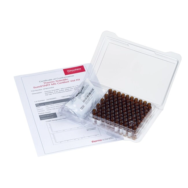 SureSTART MSCERT Screw Vial and Cap Kits, Level 3 High Performance Applications