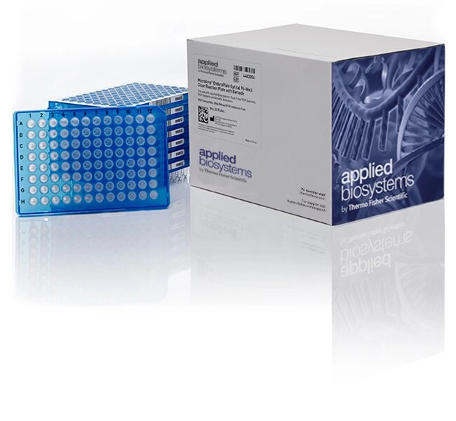 MicroAmp EnduraPlate Optical 96-Well Fast Blue Reaction Plates with Barcode