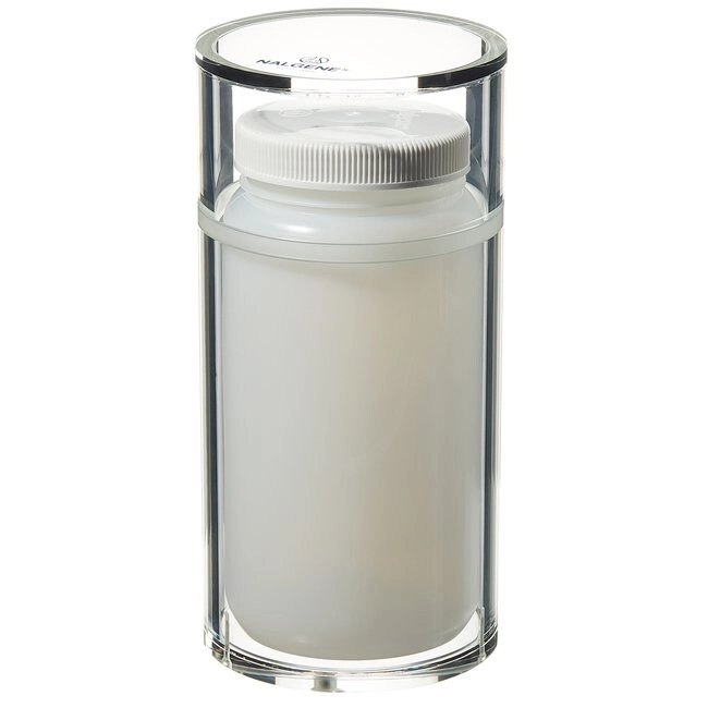 Nalgene Acrylic Benchtop Beta Waste Container with Polyethylene Bottle