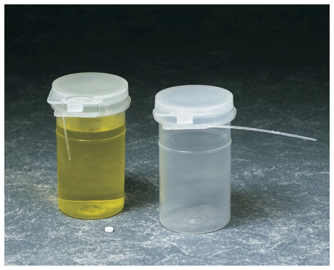 Security-Snap Coliform Polypropylene Water Sample Bottle: Sterile