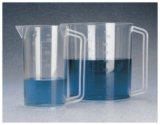 Nalgene PMP Graduated Plastic Beakers with Handles