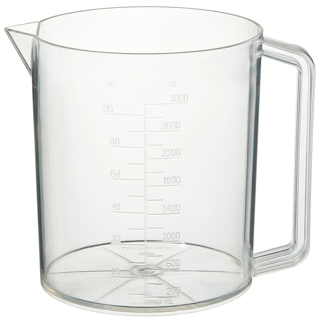 Nalgene PMP Graduated Beakers with Handles, 3L