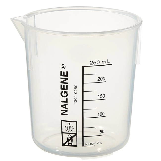 Nalgene Polypropylene Griffin Low-Form Plastic Beakers