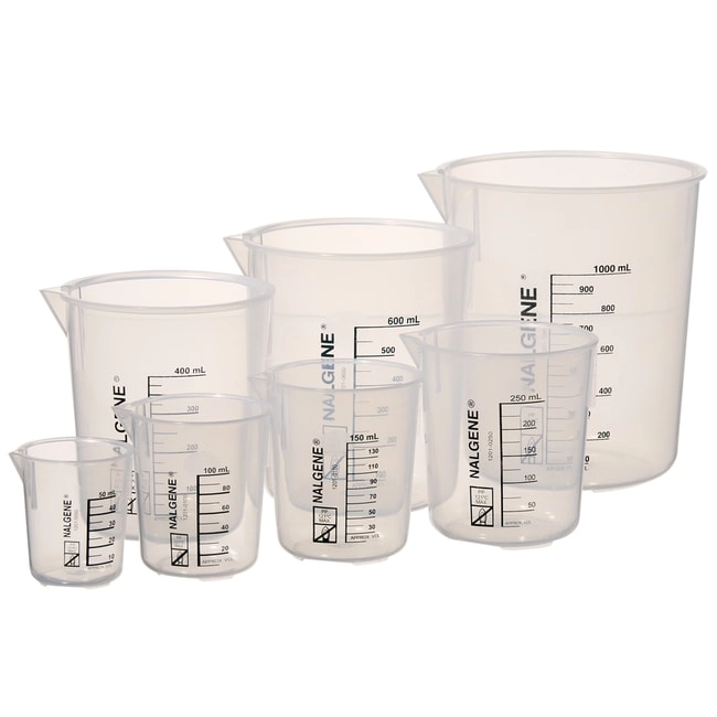 Nalgene Griffin Low-Form Plastic Beaker Variety Pack