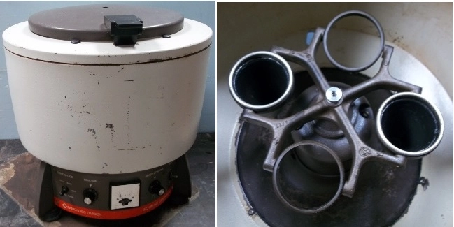 DAMON/IEC DIVISION IEC HN-SII OIL SEPARATION CENTRIFUGE MODEL: HNS II, NO: 2355687, HP: 1/7, POWER: