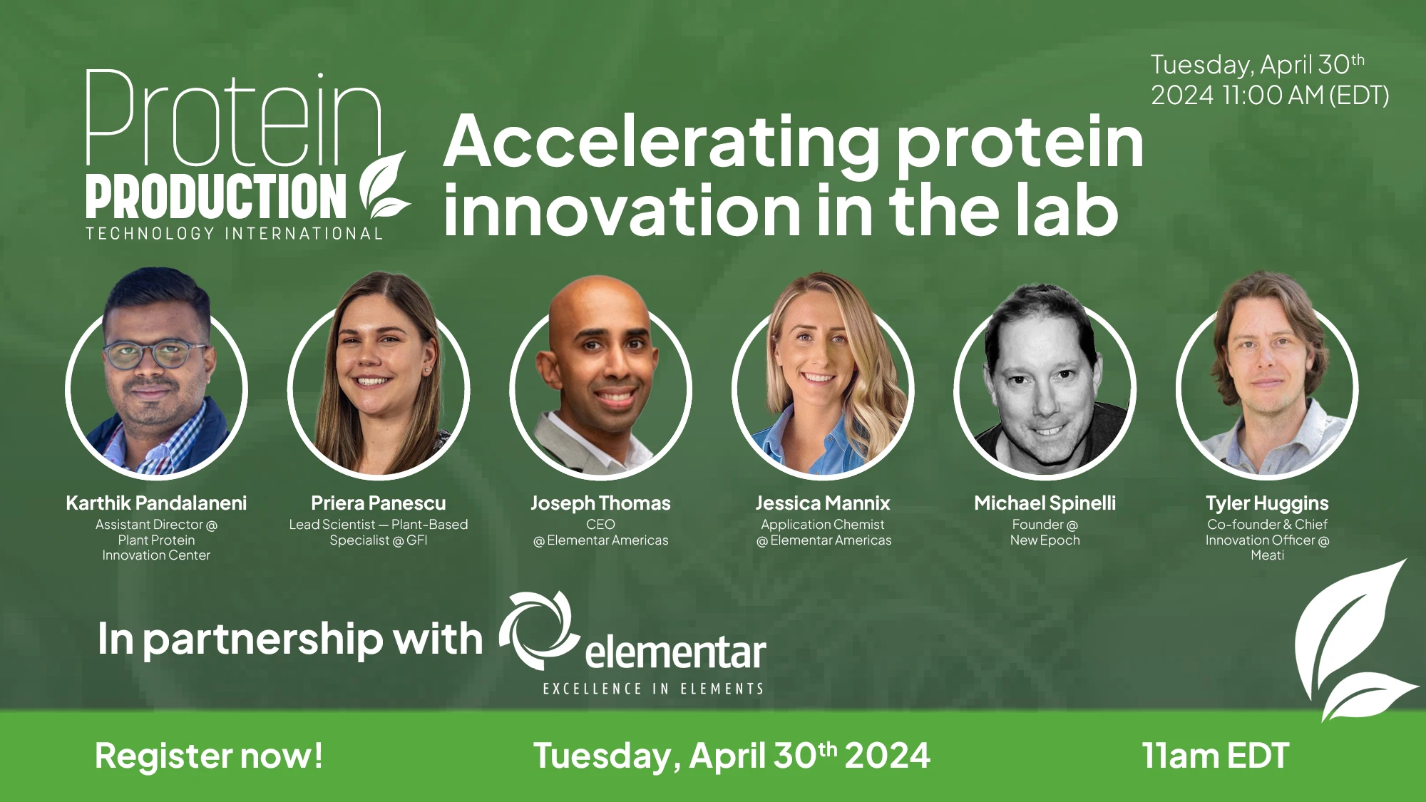 Webinar: Accelerating alternative protein innovation in the lab