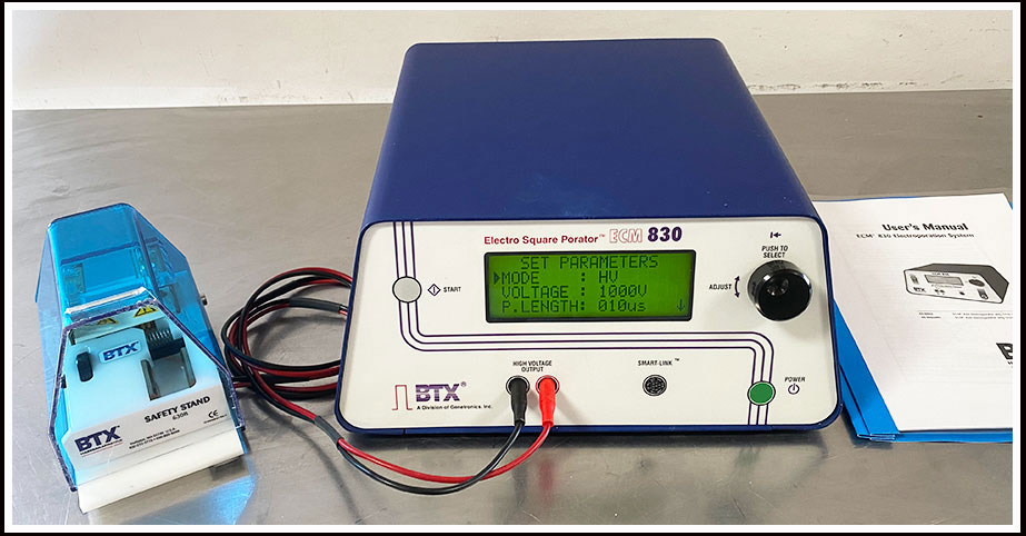 BTX Cell Porator Electroporation System ECM  830 w WARRANTY