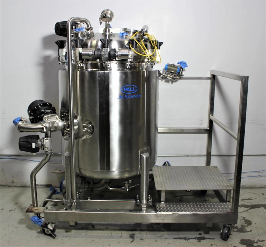 Pall Advanced Separations System with 600 Liter Stainless Steel Jacketed Tank and Process Skid