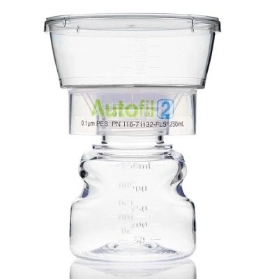 Foxx Life Sciences Autofil 2 Bottle Top Filtration 250 mL, 0.45 &micro;m PES Unit Sterile 12/cs 11412-FLS