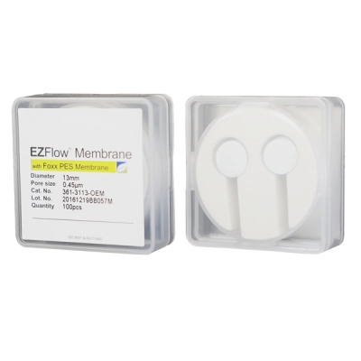 Foxx Life Sciences EZFlow Membrane Disc Filter, PES, 0.45&micro;m, 13mm, Non-Sterile, 100/pk 361-3113-OEM