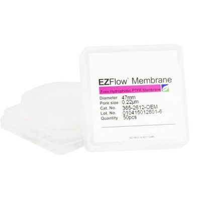 Foxx Life Sciences EZFlow 47mm 0.2&micro;m Hydrophobic (PTFE) Membrane Disc Filter, 50 Pack 365-2612-OEM
