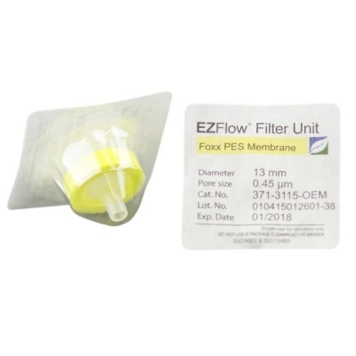 Foxx Life Sciences EZFlow 13mm Sterile Syringe Filter, .45&mu;m PES, 100/pack 371-3115-OEM