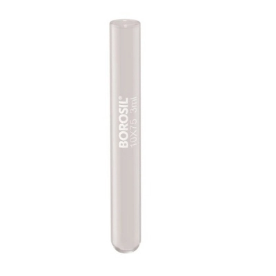 Foxx Life Sciences Borosil Tubes, Test, Reusable Plain End 3mL, 10mm x 75mm (OD x H), CS/800 9820U01