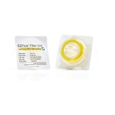 Foxx Life Sciences EZFlow 33mm Sterile Syringe Filter, .45&mu;m PES, 100/pack 371-3415-OEM
