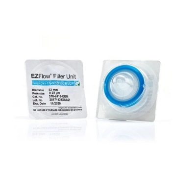 Foxx Life Sciences EZFlow 33mm Sterile Syringe Filter .2&mu;m Hydrophilic (PVDF) 100/pack 378-2415-OEM