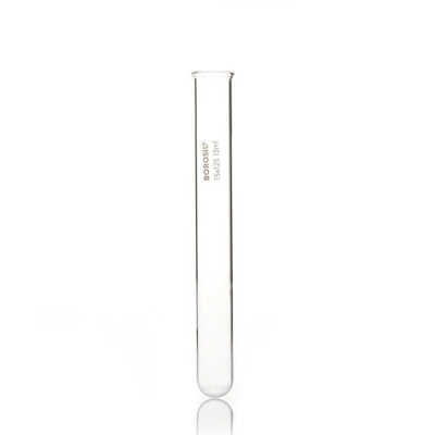 Foxx Life Sciences Borosil Test Tubes with Rim 15*125 Borosilicate ISO 4142, 13 mL, CS/800 9800U04