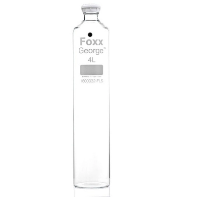 Foxx Life Sciences George Roller Bottle, 4L, GL45 Screw Neck, Borosilicate Glass, 4/CS 1600032-FLS