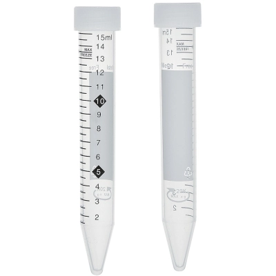 Mtc Bio TotalPure Metal Free 15mL Grad. Sterile Centrifuge Tubes 250 Indiv wrapped C2915-W