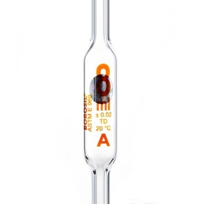 Foxx Life Sciences Borosil Volumetric Pipette Bulb Pipette Class A 8mL Borosilicate 7101708A