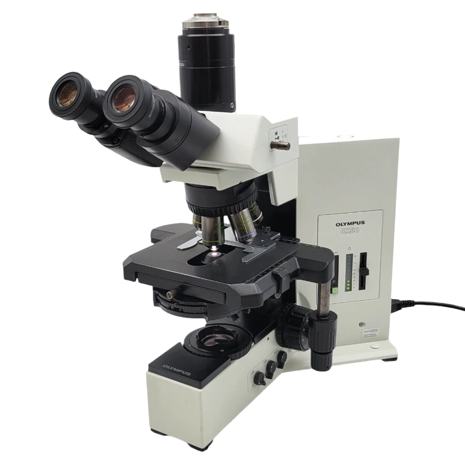 Olympus Microscope BX50 with Phase Contrast &amp; Fluorite Objectives