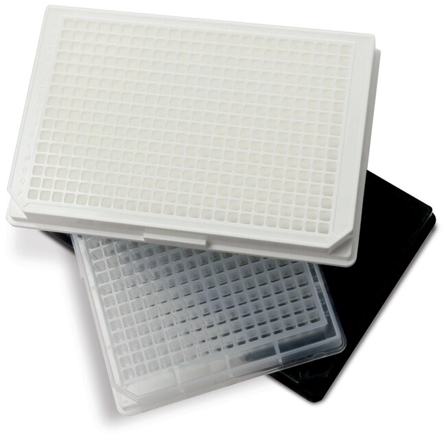 384 Well Black Plate, Non-Treated Surface, Non-Sterile, Pack of 25