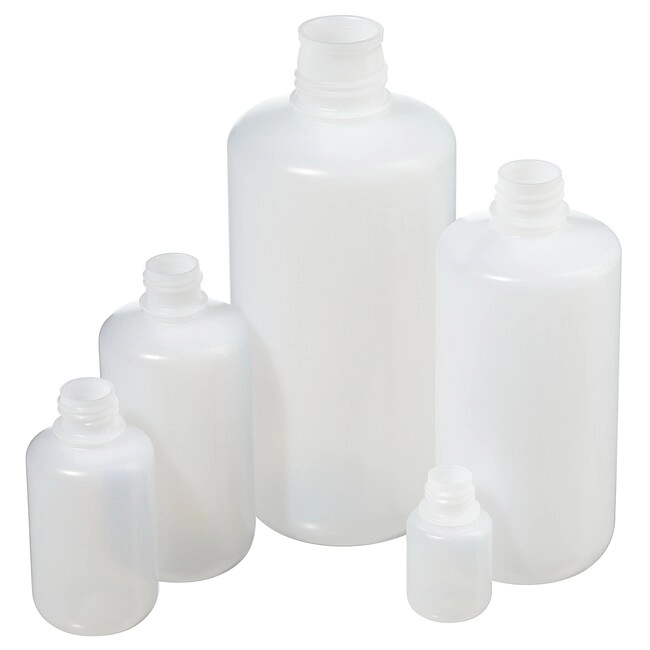 Nalgene Narrow-Mouth HDPE Packaging Bottles without Closure: Bulk Pack