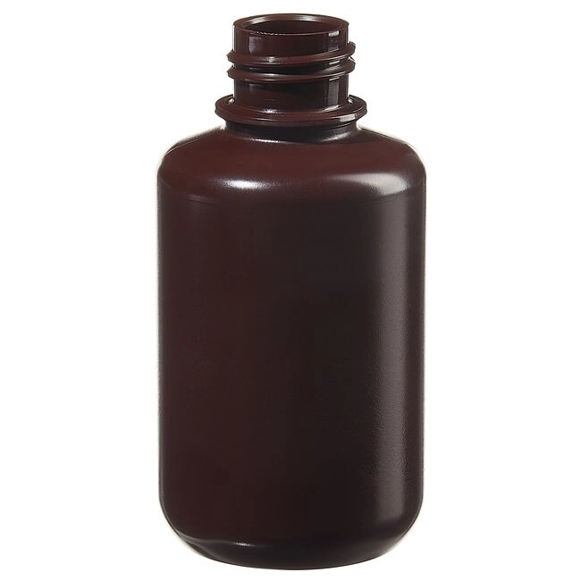 Nalgene Narrow-Mouth Opaque Amber HDPE Packaging Bottles without Closure: Bulk Pack