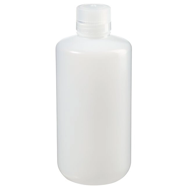 Nalgene Narrow-Mouth Natural HDPE Packaging Bottles with Closure: Bulk Pack