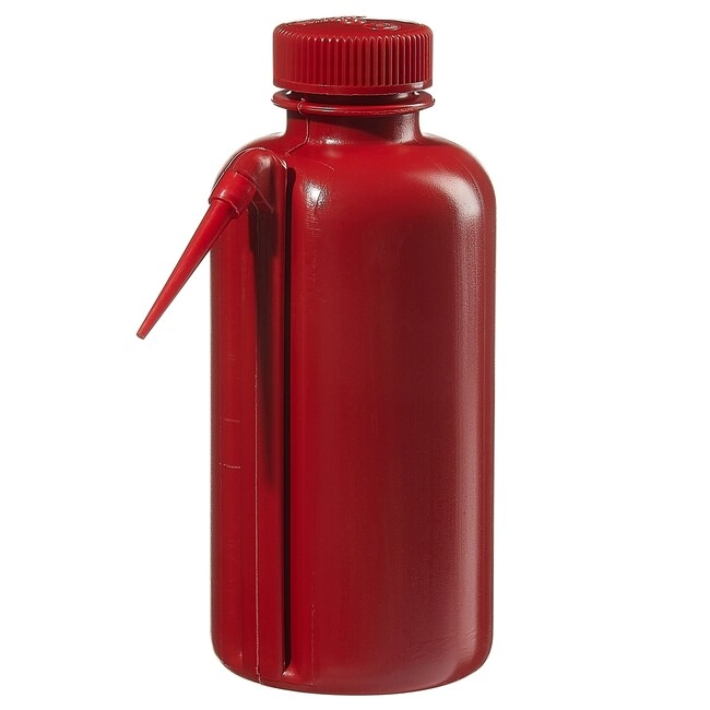 Nalgene Unitary Red LDPE Safety Wash Bottles