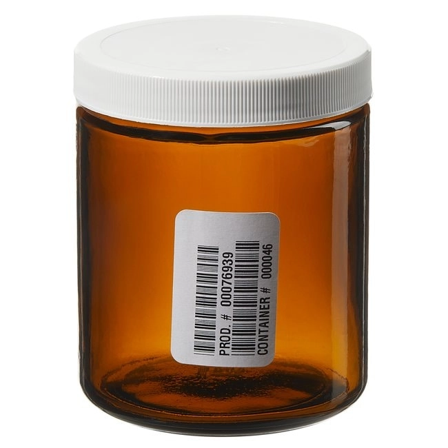 I-Chem Wide-Mouth Short-Profile Amber Glass Jars