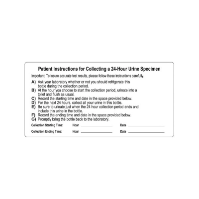 Simport Patient Instruction Label 1000/Cs B350-5