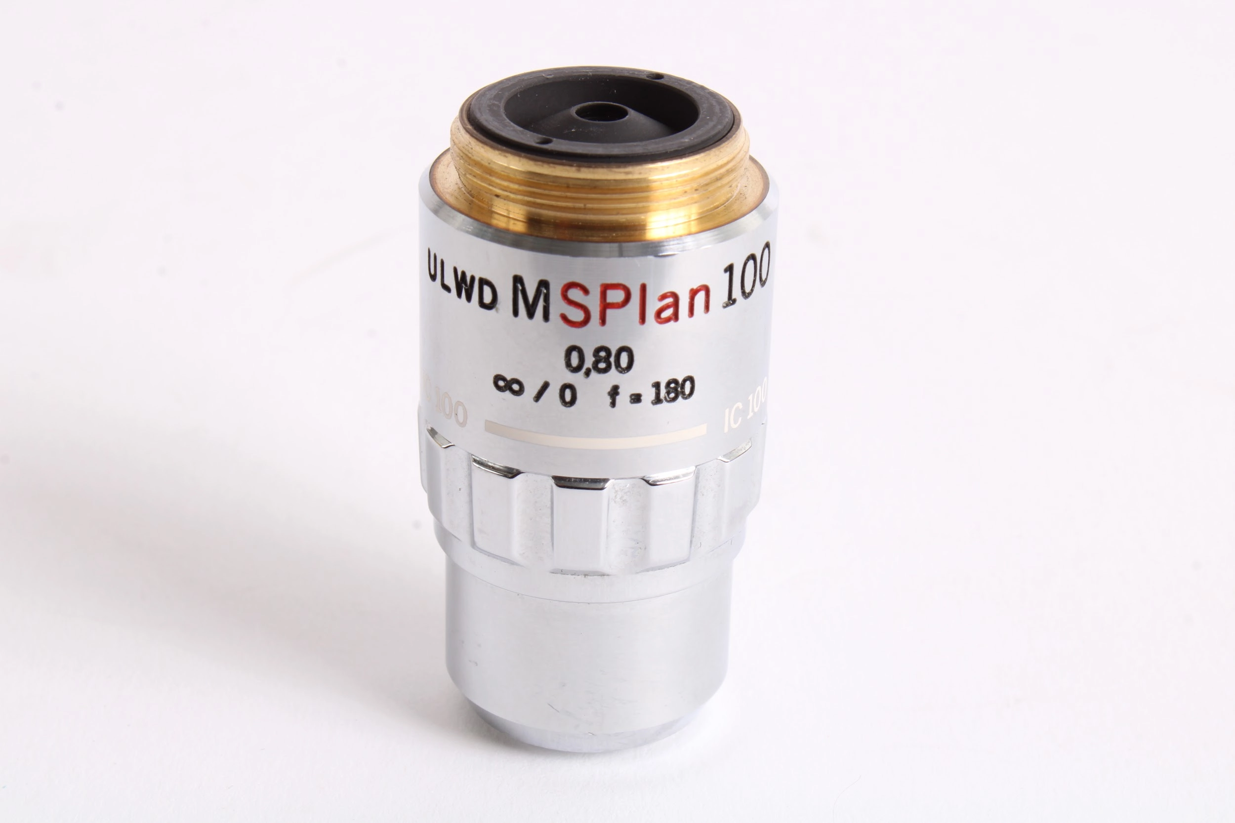 Olympus ULWD MSPlan 100 100X 0.80 f=180 Microscope Objective Lens