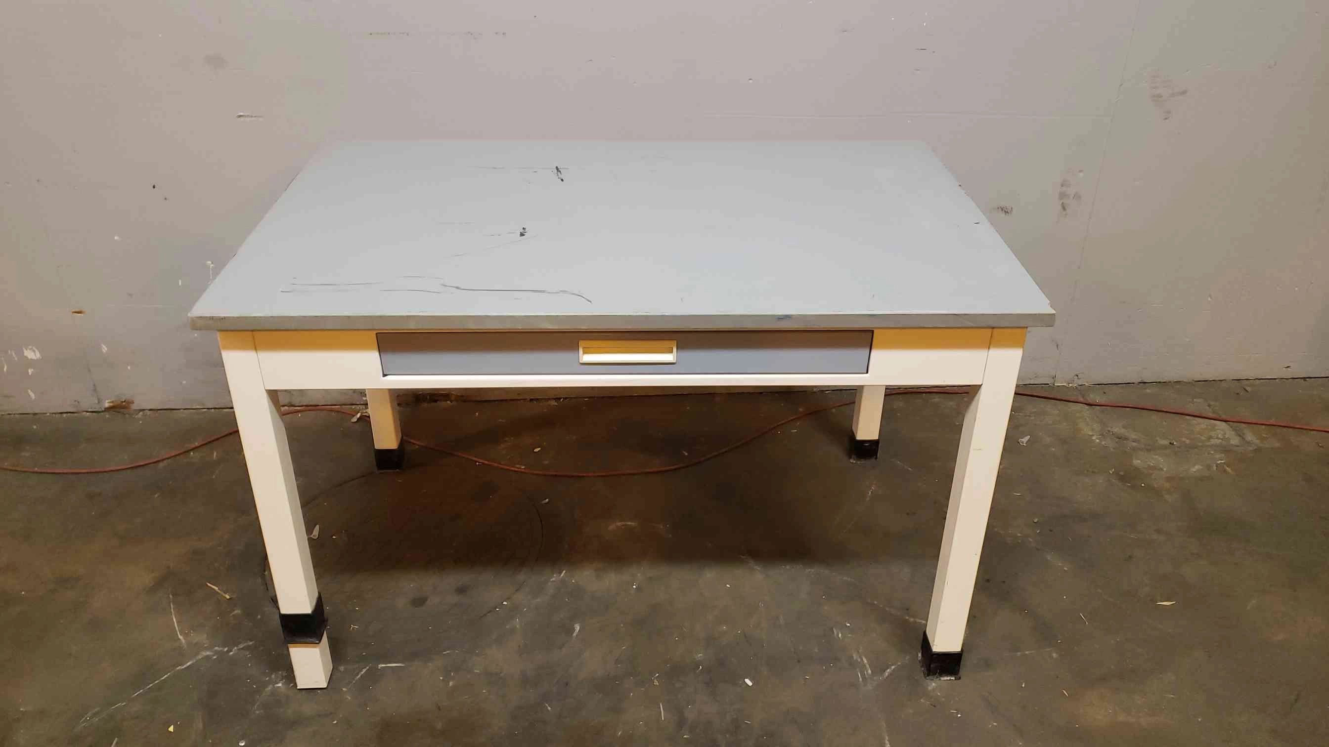 4' Fisher Hamilton Table W/ Apron (SKU: 1945AA)(1945AA)