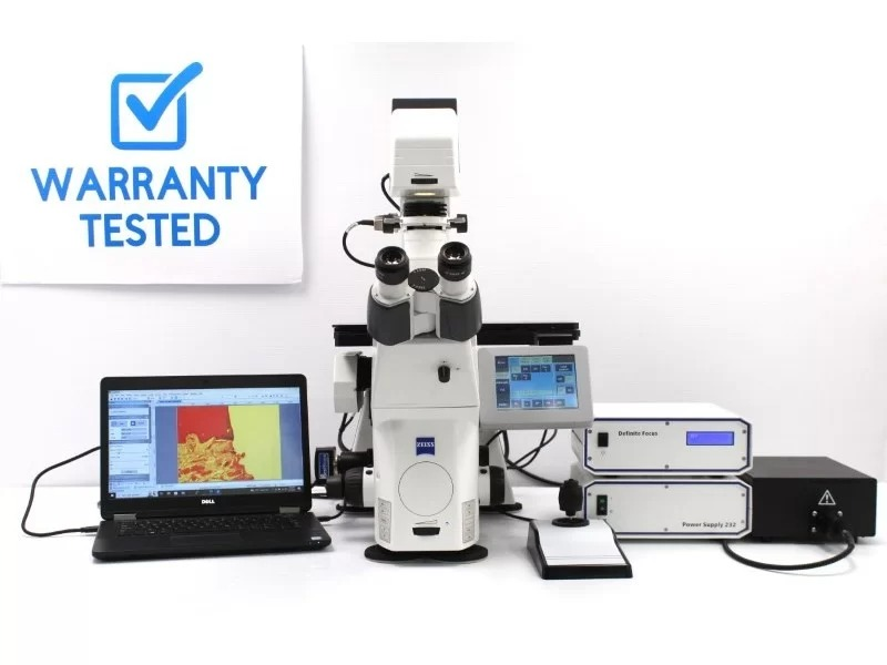 Zeiss AXIO Observer Inverted LED Fluorescence Motorized XY Definite Focus Microscope (New Filters) Pred 7