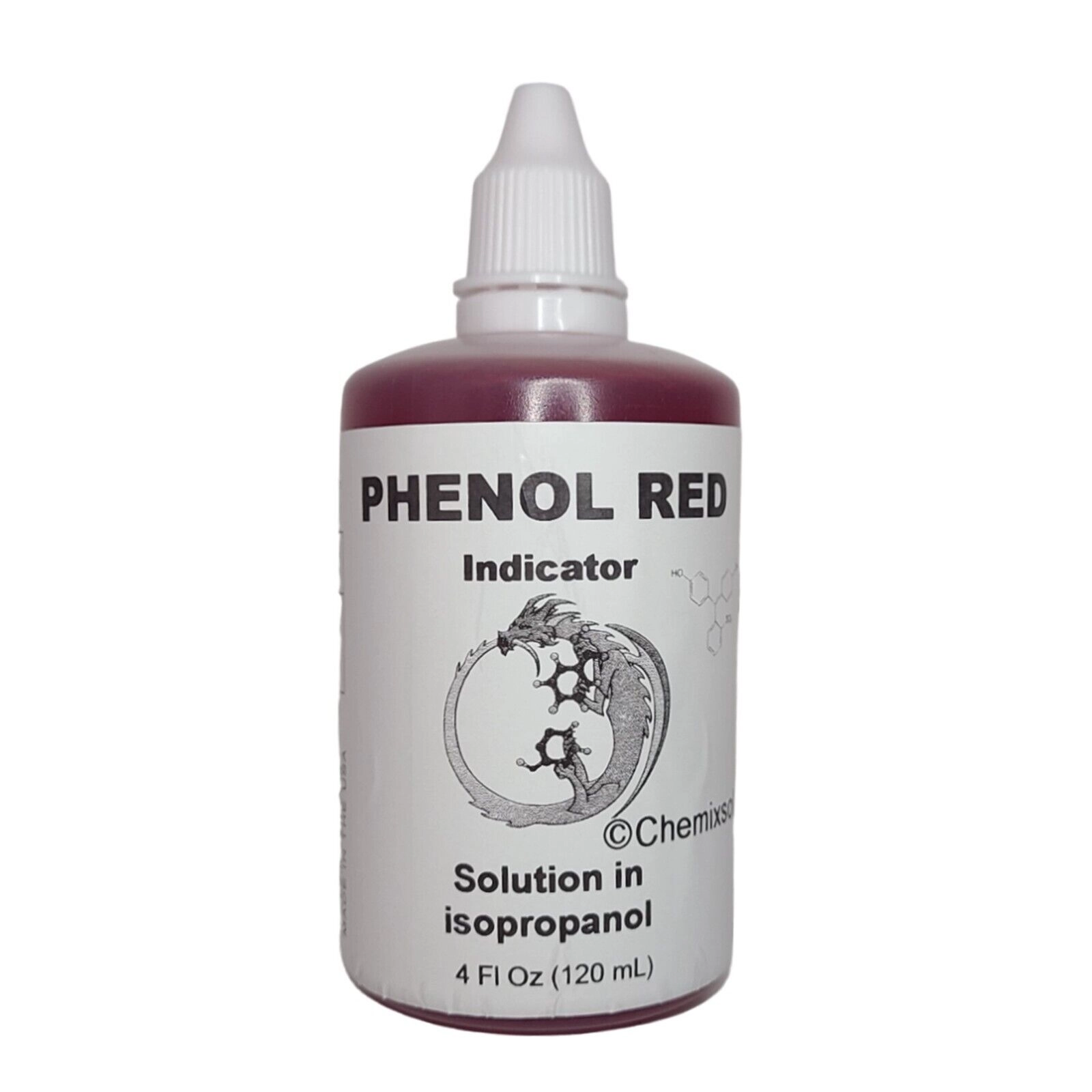 Phenol Red Solution pH Test Indicator (4 Fl Oz / 1