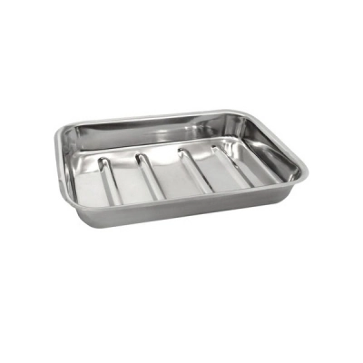 Eisco Dissection Tray, 10" x 8" - High Quality Stainless Steel - No Wax Liner - Eisco Labs BI0186B